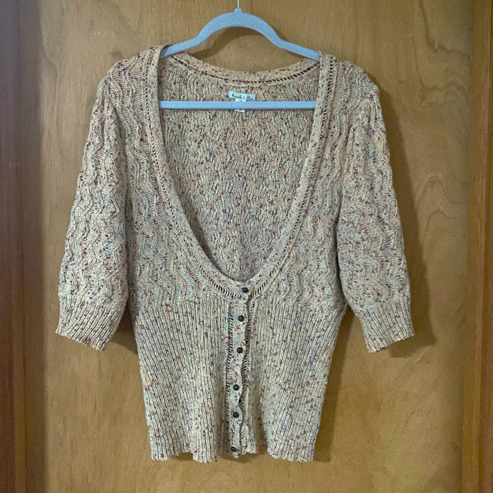 Gorgeous Kimchi Blue Button-Up Sweater